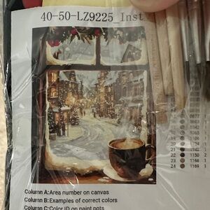 Winter Scene Paint by Numbers Kit